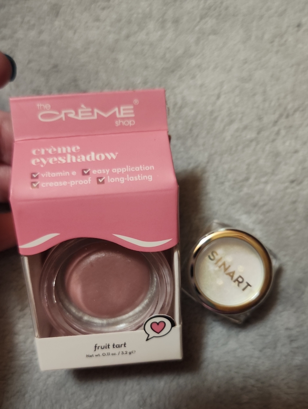 The Crème Shop Fruit Tart Crème Eyeshadow - Soft Pink